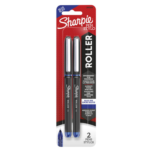 Sharpie Blue Retractable Rollerball Pen 2 pk (Pack of 6)