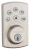 Kwikset SmartKey Satin Nickel Metal Electronic Deadbolt