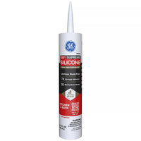GE Supreme White Supreme Silicone Kitchen and Bath Silicone 10.1 oz. (Pack of 12)