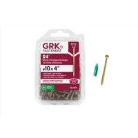 GRK Fasteners R4 No. 10 X 4 in. L Star Coated W-Cut Multi-Purpose Screws 50 pk