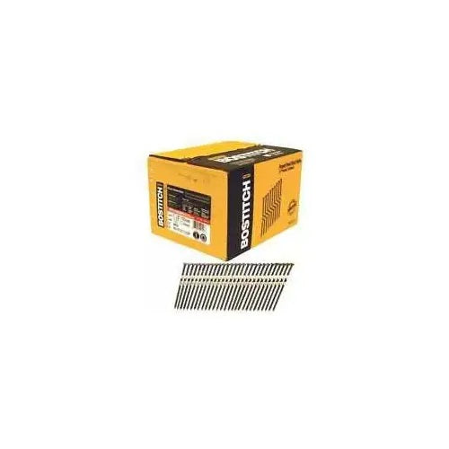 Clavos para armazón galvanizados por inmersión en caliente de calibre 10 de 3 pulg., LX, de Bostitch, de 21 grados, paquete de 4000