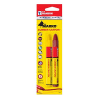 C.H. Hanson 4-1/4 in. L Lumber Crayon Set Red/Yellow 2 pc.