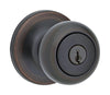 Kwikset  Cove  Venetian Bronze  Entry Knobs  ANSI/BHMA Grade 3  1-3/4 in.