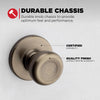 Kwikset Tylo Antique Brass Passage Lockset 1-3/4 in.