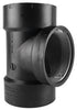 Charlotte Pipe 4 in. Hub X 4 in. D Hub ABS Flush Cleanout Tee