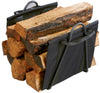 Panacea Black Matte Steel Log Rack