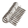Hangman 1-1/8 in. Silver Stainless Steel Christmas Light Hangers (Pack of 6)