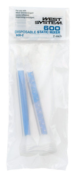 Adhesivo epóxico de resistencia extra West System Six10, mezcladores estáticos desechables azules y blancos, paquete de 2