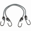 Keeper Black/White Bungee Cord 18 in. L X 3/8 in. 2 pk