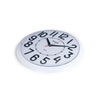 Taylor Big and Bold Dial Clock Plastic Black/White 13.25 in.
