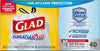 Glad ForceFlex 13 gal Tall Kitchen Bags Drawstring 40 pk (Pack of 6)