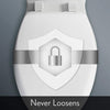 Mayfair Slow Close Elongated White Molded Wood Toilet Seat