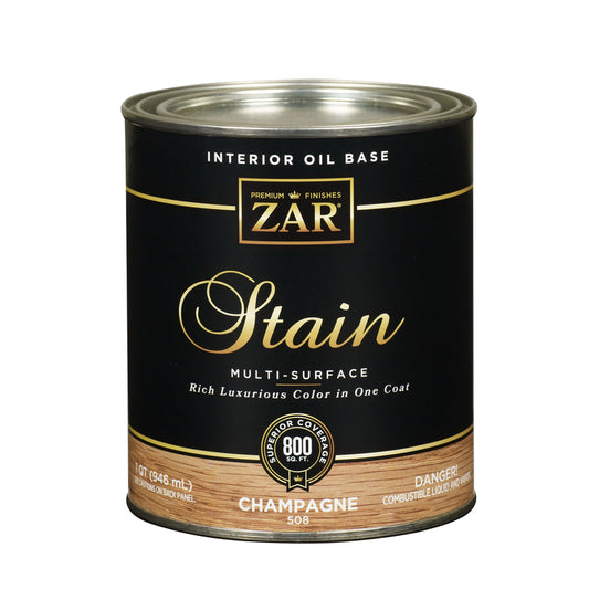 ZAR Semi-Transparent Champagne Oil-Based Wood Stain 1 qt. (Pack of 4)