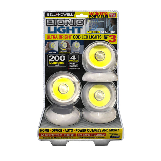 Bell + Howell As Seen On TV 2.95 in. L White Battery Powered LED Accent Light 200 lm