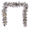 Celebrations Home 12 in. D X 108 ft. L LED Prelit Multicolored Snowy Scotch Pine Garland (Pack of 4)