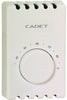 Cadet White 120V Rectangle 2-Pole Line Voltage Thermostat for Electric Baseboard & Fan-Forced Heater