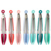 Core Kitchen Assorted Silicone/Stainless Steel Mini Locking Tongs (Pack of 18)