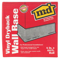 M-D 4 in. H X 60 ft. L Prefinished Black Vinyl Wall Base