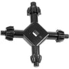 MIBRO 1/4 to 1/2 in. 4-In-1 Drill Chuck Key Hardened Steel 1 pc