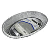 Home Plus Durable Foil 11-1/2 in. W x 16-1/2 in. L Oval Roaster Pan Silver 1 pk (Pack of 12)
