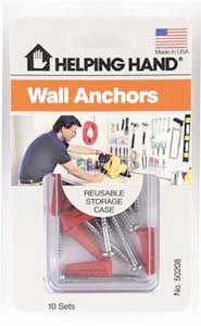 Helping Hand 50208 Wall Anchor Set (Pack of 3)