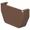 Amerimax Contemporary Brown Vinyl Gutter End Cap 5.8 in. L x 5.8 in. H x 4.5 in. W (Pack of 20)