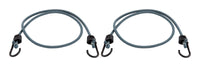 Keeper Black/Gray Bungee Cord 48 in. L X 0.315 in. 2 pk