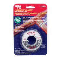 Alpha Fry 3 oz. Lead-Free Plumbing Solder 0.125 in. Dia. Silver-Bearing Alloy 1 pc.
