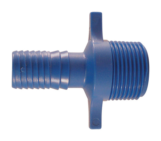 Apollo Blue Twister 3/4 in. Insert in to X 3/4 in. D MPT Acetal Male Adapter 1 pk