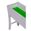 NuVue White PVC UV-Resistant Rectangular Elevated Garden Box 32 H x 36 W x 11 D x 15 Dia. in.