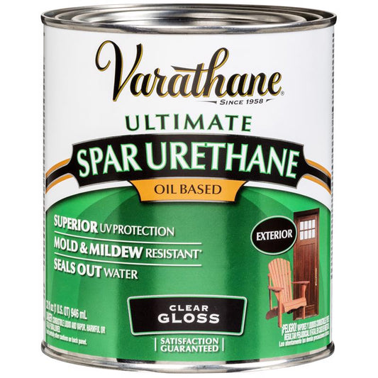 Varathane Gloss Clear Oil-Based Spar Urethane 1 qt. (Pack of 2)