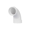 Charlotte Pipe Schedule 40 2 in. Hub X 2 in. D Hub PVC Long Sweep Elbow 1 pk