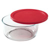 Pyrex 7 cups Food Storage Container 1 pk Clear/Red