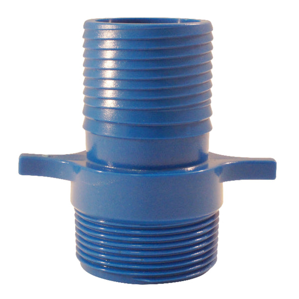 Adaptador macho de acetal Apollo Blue Twister de 1/2 pulg. con inserción en X 1/2 pulg. de diámetro MPT, 1 paquete