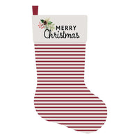 Celebrations Striped Merry Christmas Christmas Stocking (Pack of 12)
