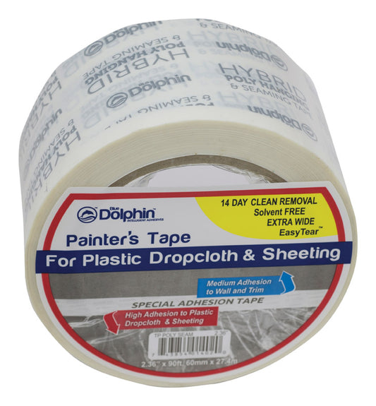 Blue Dolphin 2.36 in. W X 90 ft. L White High Strength Painter's Tape 1 pk
