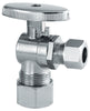 PlumbCraft 3/8 in. Compression in. X 5/8 in. Compression Chrome Plated Angle Valve