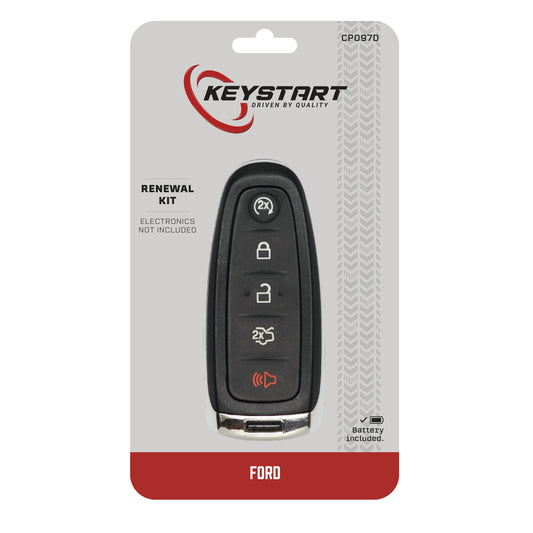 KeyStart Renewal KitAdvanced Remote Automotive Replacement Key CP097 Double For Ford