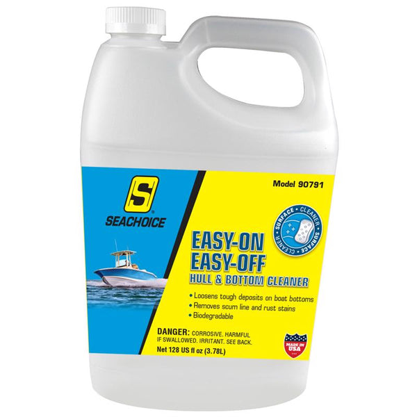 Limpiador líquido para casco y fondo Seachoice Easy On Easy Off, 128 oz (paquete de 4)