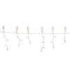 Celebrations Platinum LED C9 Warm White 70 ct Icicle Christmas Lights 9 ft.