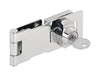 Prime-Line Chrome-Plated Steel 4 in. L Keyed Hasp Lock 1 pk