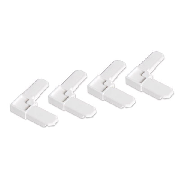 Esquinas de marco de plástico blanco M-D Building Products, 3/8 in. de alto, paquete de 100