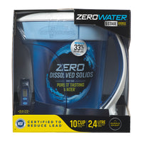ZeroWater Ready-Pour 10 cups Blue/White Water Filtration Pitcher - Deal of The Week