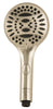 PlumbCraft Brushed Nickel Plastic 6 settings Handheld Showerhead 2 gpm