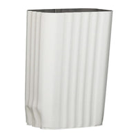 Amerimax 3 in. H x 4 in. W x 120 in. L White Aluminum Downspout (Pack of 3)