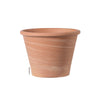 Deroma Vasum Duo 4.96 in. H X 6.7 in. D Clay White Striped Planter Brown