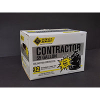 Steel Grip 3Mil 55 gal Contractor Bags Twist Tie 32 pk