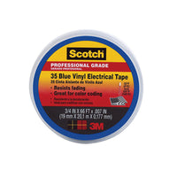 Scotch 3/4 in. W x 66 ft. L Blue Vinyl Electrical Tape