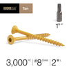 Deck Plus No. 8  x 2 in. L Star Flat Head Exterior Deck Screws 25 lb.