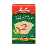 Melitta 6 cups Brown Cone Coffee Filter 40 pk